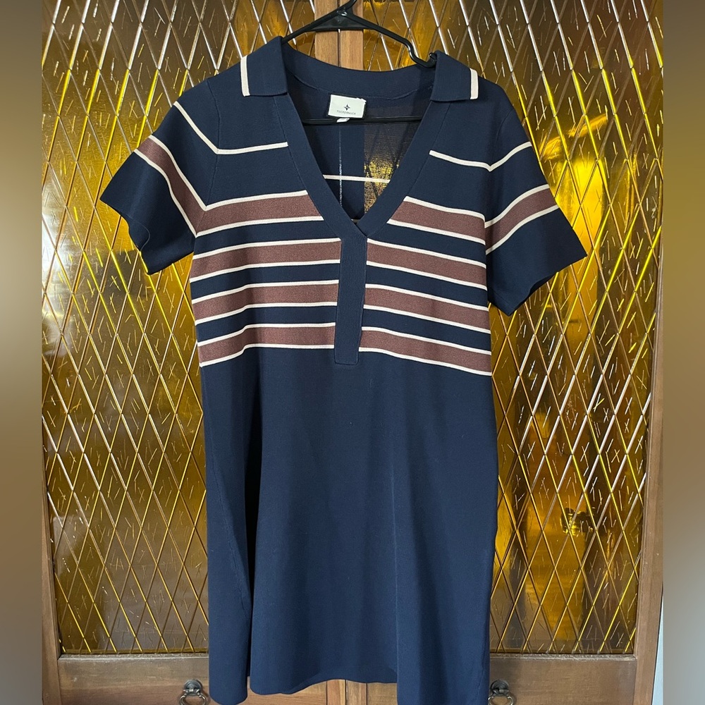 Tuckernuck Midnight Cacao Wright Polo Dress Size M